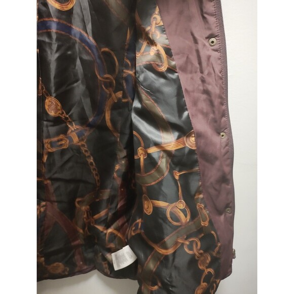 Lauren Ralph Lauren Women's Sz M Burgundy Quilted Puffer Coat Jacket - Picture 9 of 13
